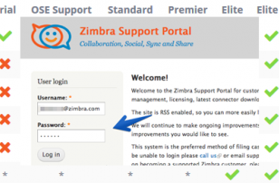 Zimbra support 