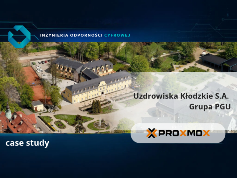 Klaster wysokiej dostępności Proxmox dla&nbsp;lidera turystyki medycznej Uzdrowiska Kłodzkie S.A.